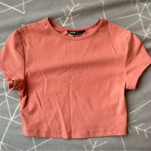 SHEIN Pink Cropped Tee size XS